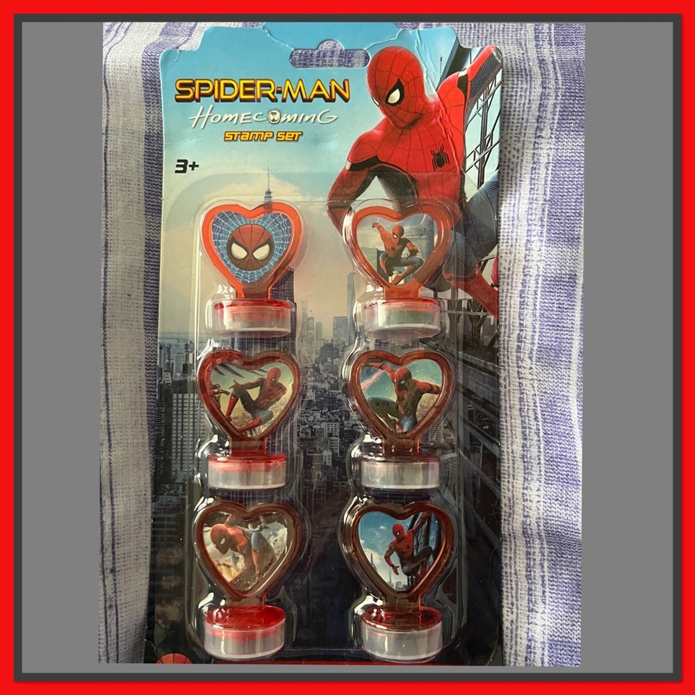 🎉New🎉”6 count Spider-man Stamp Party Favors🎉